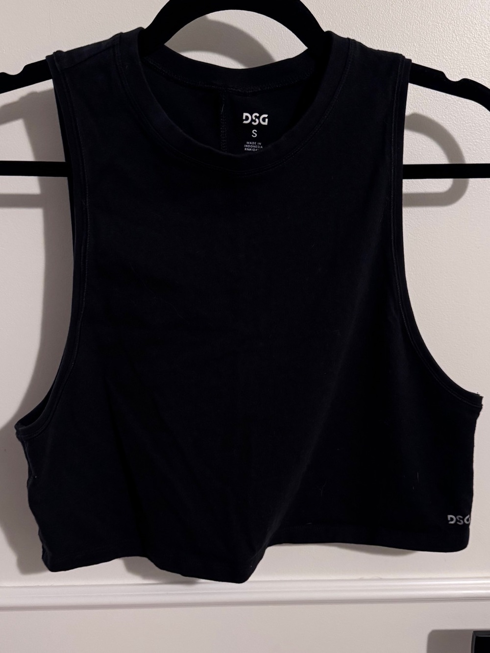 DSG Black Cropped Muscle Tank